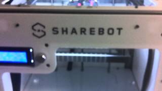 Stampa ingranaggi in 3d print como usando sharebot NG [upl. by Nnylarej]