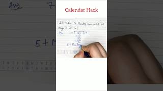 YE Calendar Hack Video Zaroor Dekhni Chahiye 😉👆 Subscribe ❣️calendarhackmaths knowledgeworld [upl. by Conti]