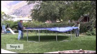 Skywalker Trampolines 15 ft Round Trampoline Assembly Video [upl. by Greenstein]