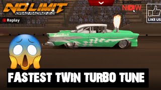 fastest no limit drag racing 20 chevy bel air big block twin turbo on 35X21 slicks ¼ mile tune [upl. by Ettesyl]