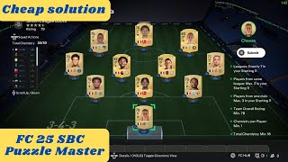 FC 25 FIFA 25  Puzzle Master SBC  League and Nation Hybrid  cheap solution [upl. by Aihsal243]