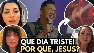 Pedro Henrique M0RR3 cantando quotvai ser tão lindoquot em show e cantores gospel se pronunciam [upl. by Ahsi]