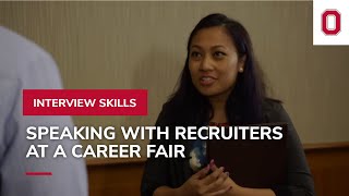 Speaking with Recruiters at a Career Fair  Interview Skills [upl. by Issy580]