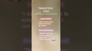 TRANSITION IDEAS summer firstdayofschool transition audios foryou fypシ゚viral blowup [upl. by Nixie50]