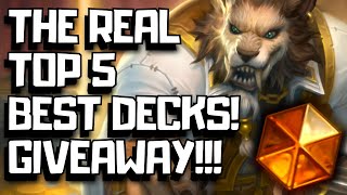 Best Hearthstone Decks For Easy Legend In October GIVEAWAY [upl. by Dazhehs]