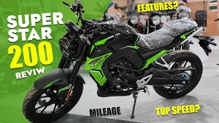 Super Star 200 Bike Review 2024 RealZeeVlogs Super Bikes In Rawalpindi Super Star Features Review [upl. by Tavia]