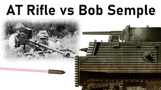 JAPANESE ANTITANK RIFLE vs BOB SEMPLE TANK  20mm Type 97 AT Rifle Armour Piercing Simulation [upl. by Rives5]