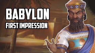 Babylon First Impression  Civ 6  New Frontier Pass [upl. by Lamoree]