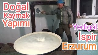 Doğal Sütten Kaymak Tarifi [upl. by Lowndes]