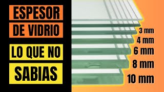 🔥 Como Elegir el ESPESOR Adecuado de Vidrio para tus Ventanas y Puertas 🔥 Saca el MAXIMO Provecho [upl. by Nanni]