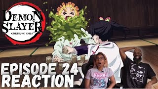 Anime Noobs watch Demon Slayer 1x24  quotRehabilitation Trainingquot Reaction [upl. by Sokul]