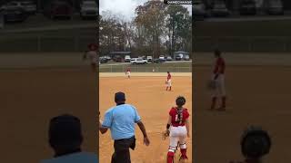 Scenic City Fall 22  ball hits the black car driving by 😬 softball homerun [upl. by Yeroc]