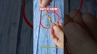 ⚠️ Knot to Know 🪢 The method of tying the hook knot diy knot rope knot2know camping [upl. by Kilan]