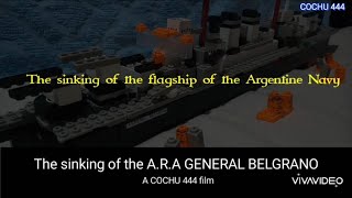 LEGO THE SINKING OF THE ARA GENERAL BELGRANOHUNDIMIENTO DEL ARA GENERAL BRLGRANO DE LEGO [upl. by Arolf314]