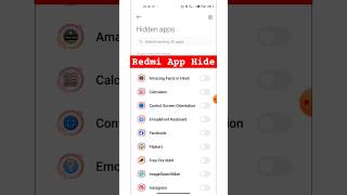 App kaise Hide kare 🤔 Redmi phone mein app kaise Hide kare redmisetting tech settings hide apps [upl. by Tinor]