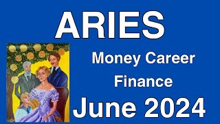 ♈️ Aries June 2024 💰 Balance Victory 💰 Money Career Finance Tarot Reading [upl. by Anilehs]