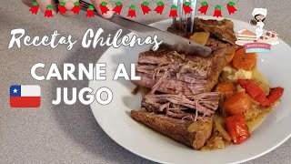 CARNE AL JUGO Recetas chilenas [upl. by Nhguavahs697]