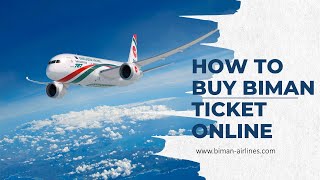 How to Buy Your Ticket Online Biman Bangladesh Airlines [upl. by Bannister]