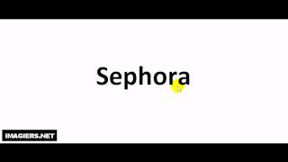 Come si pronuncia  Sephora [upl. by Lindahl]