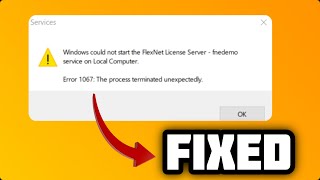 FIXED quotError 1067 The process terminated unexpectedlyquot in windows 1011 [upl. by Einberger]