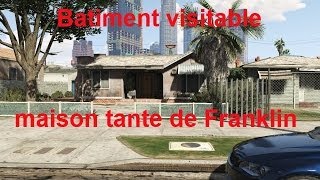 Gta 5 Online  FR  Batiment visitable  La maison de la tante de Franklin [upl. by Ocsinarf]