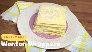 EasyMade Wonton Wrapperwith egg yolk [upl. by Hays]