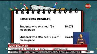 An overview of 2023 KCSE exam results [upl. by Bobseine]