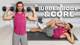 20 Min UPPER BODY amp CORE  Joe Wicks Workouts [upl. by Matti]