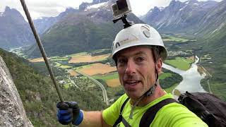 Romsdalsstigen Via Ferrata  Vestveggen [upl. by Hurlee]