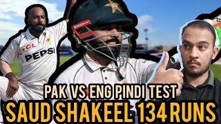 PAKISTAN VS ENGLAND Pindi Test Day 2  Saud Shakeel Hundred Scores 134runs  Pakistan Close To Win [upl. by Leuneb]