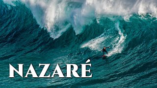 Surfers on Big Waves of Nazare Feb 2023 Short film with epic music [upl. by Carper952]