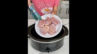 Easy crockpot chicken [upl. by Retswerb]