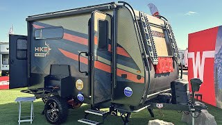 New Lightweight Travel Trailer  Winnebago Hike 100 FLX Full Walkthrough [upl. by Ahseek385]