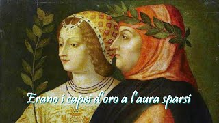 Francesco Petrarca  Erano i capei doro a laura sparsi [upl. by Zsazsa]