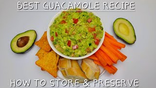 MAKE AND STORE GUACAMOLE FOR UP TO 3 MONTHS  GUACAMOLE RECIPE  🥑 🥑 guacamoleavocadodip [upl. by Elehcir324]