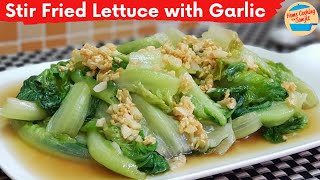 Simple Stir Fry Lettuce with Garlic [upl. by Kiyoshi118]