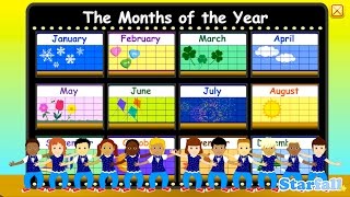 Months of the Year — a Starfall™ Movie from Starfallcom [upl. by Middendorf714]