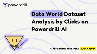 Data World dataset analysis by clicks on Powerdrill AI 100x Faster [upl. by Acirrej84]