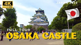 Full Tour of Osaka Castle Park Museum amp More 🇯🇵 4K Walking Tour [upl. by Thin]