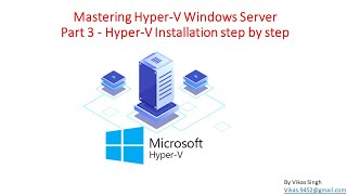 Mastering HyperV Windows Server  Part 3  HyperV Installation step by step [upl. by Brown]