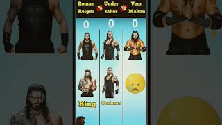 Roman rings Vs Under Takers Vs Ver Mahan 🔥 canyousolvethistaskiqboost facts wwe funny [upl. by Llecram961]