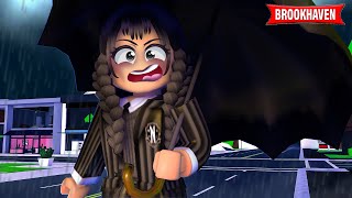 WEDNESDAY ADDAMS IN ROBLOX BROOKHAVEN [upl. by Canter356]