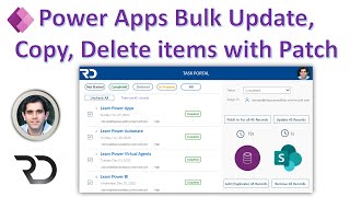 PowerApps bulk update collection with Patch [upl. by Ateekan838]