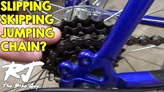 How To Fix Bike Chain SkippingSlippingJumping Gears [upl. by Oina]