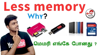 Why Pen DriveHard Disk Have Less memory  மெமரி எங்கே போனது [upl. by Leehar]