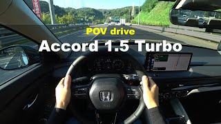 2024 Honda accord 15 turbo POV drive [upl. by Marou]