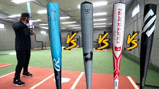 EXIT VELO SHOWDOWN  Rawlings Clout vs DeMarini The Goods vs Stringking Metal 2 vs Stinger Guardian [upl. by Egiap]