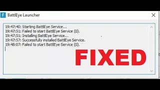 One way to fix the error  quotfailed to start battleye service 0quot [upl. by Nevaj]