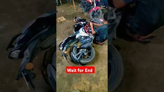 4v oil filter change apache4v bikelover trending vairalvideo [upl. by Lunneta]