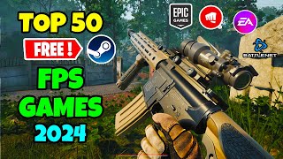 TOP 50 FREE FPS Games you should play in Late 2024 UPDATED [upl. by Acassej594]